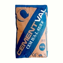 CEMENTO CEMENTVAL (II/A-V 42.5 R) 25 KG. GRIS
